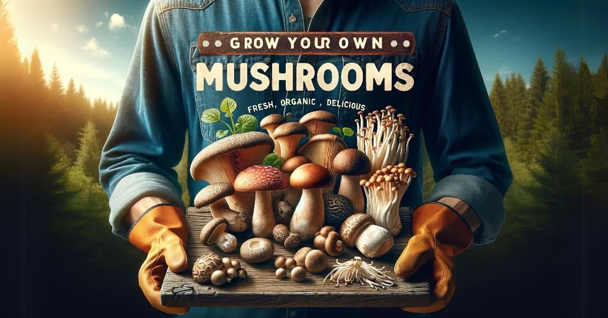 Gourmet mushrooms growing