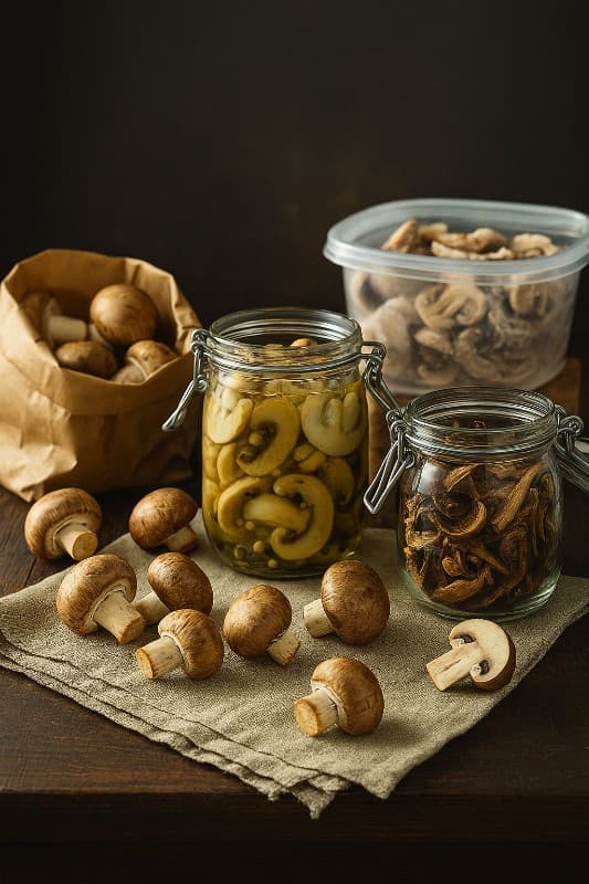 How to Store Fresh Mushrooms: Fridge, Freezing, Drying, Canning & Pickling Guide